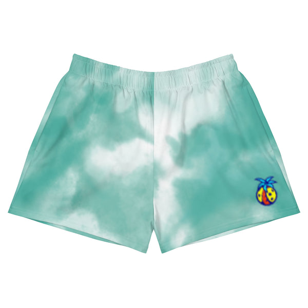 npc x 11 blue watercolor performance shorts (w) - 11pickleball