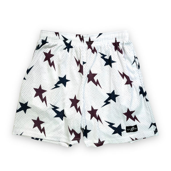 flying stars mesh shorts